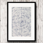 Astrology Print Old Star Chart Wall Art